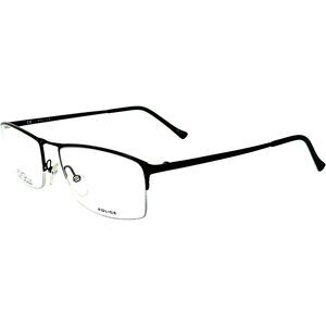 Police VPL244 Mens Semi Rimless Eyeglass Frame 0531 Semi Matte Black 56-18